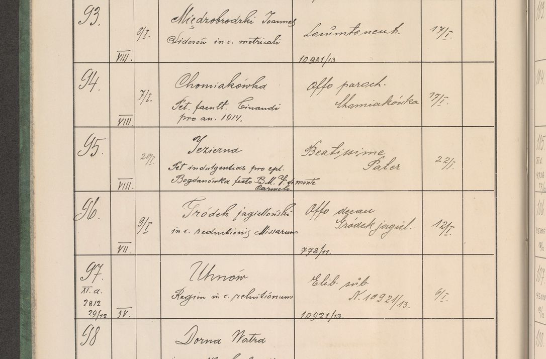 Zdjęcie nr 15 dla obiektu archiwalnego: Protocollum Consistorii lat. Leop. 1914