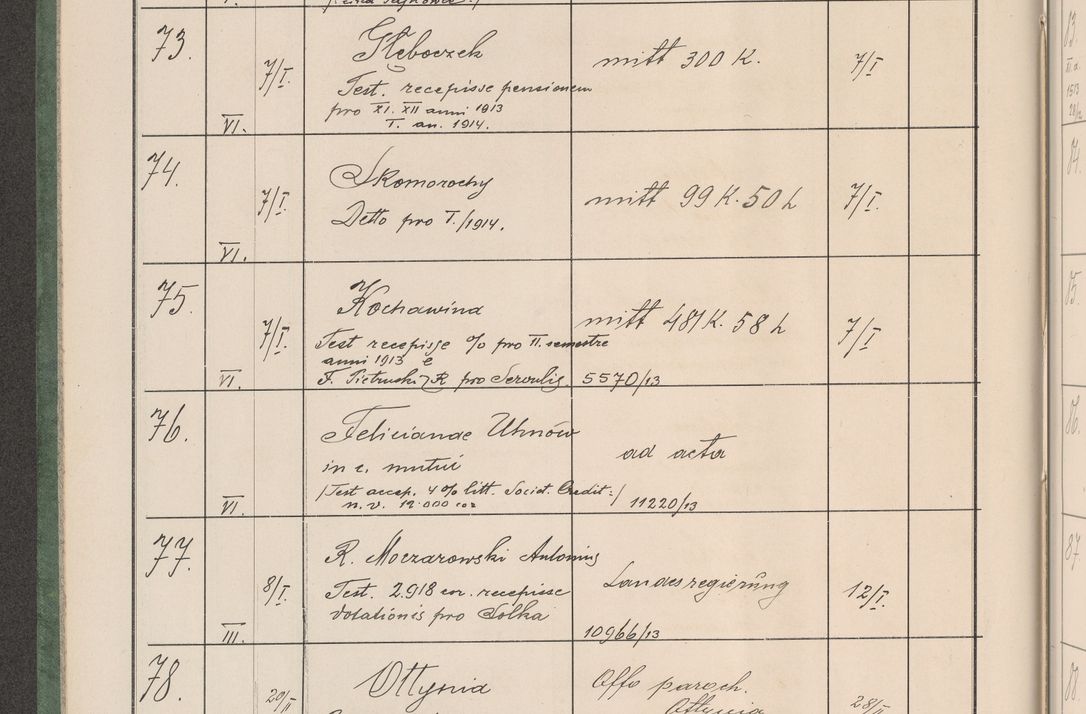 Zdjęcie nr 13 dla obiektu archiwalnego: Protocollum Consistorii lat. Leop. 1914