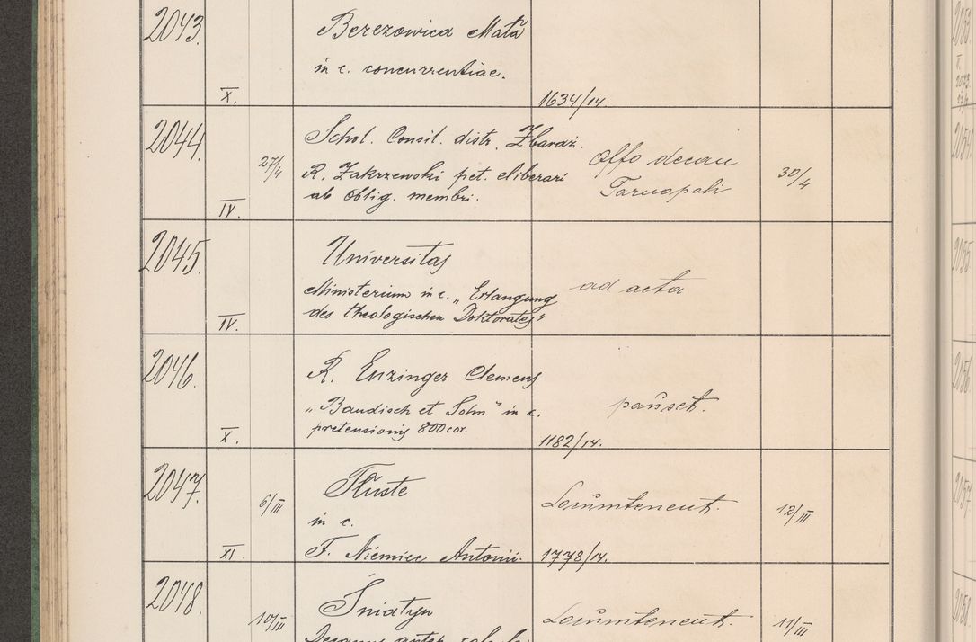 Zdjęcie nr 211 dla obiektu archiwalnego: Protocollum Consistorii lat. Leop. 1914