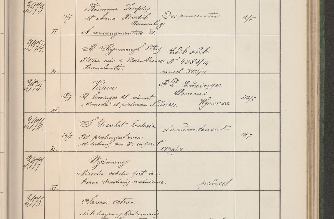 Zdjęcie nr 404 dla obiektu archiwalnego: Protocollum Consistorii lat. Leop. 1914