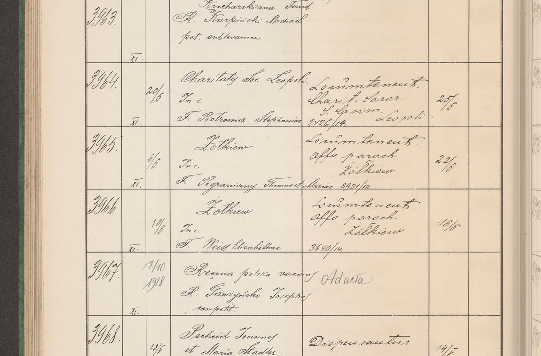 Zdjęcie nr 403 dla obiektu archiwalnego: Protocollum Consistorii lat. Leop. 1914