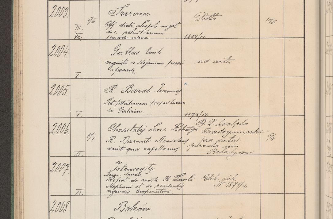 Zdjęcie nr 207 dla obiektu archiwalnego: Protocollum Consistorii lat. Leop. 1914