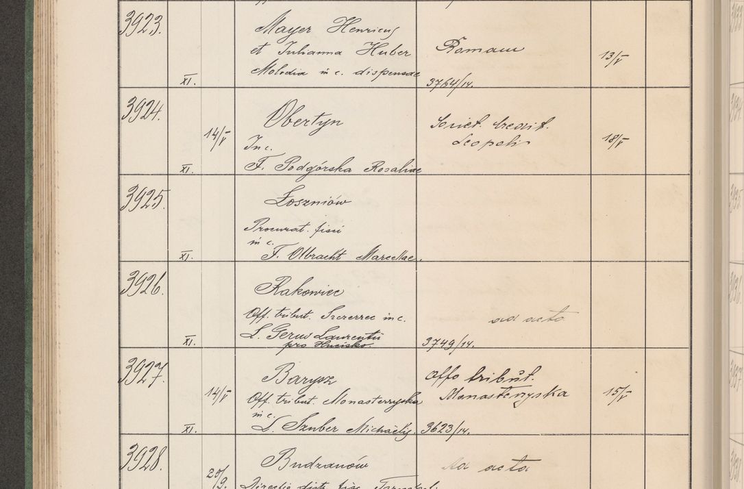 Zdjęcie nr 399 dla obiektu archiwalnego: Protocollum Consistorii lat. Leop. 1914