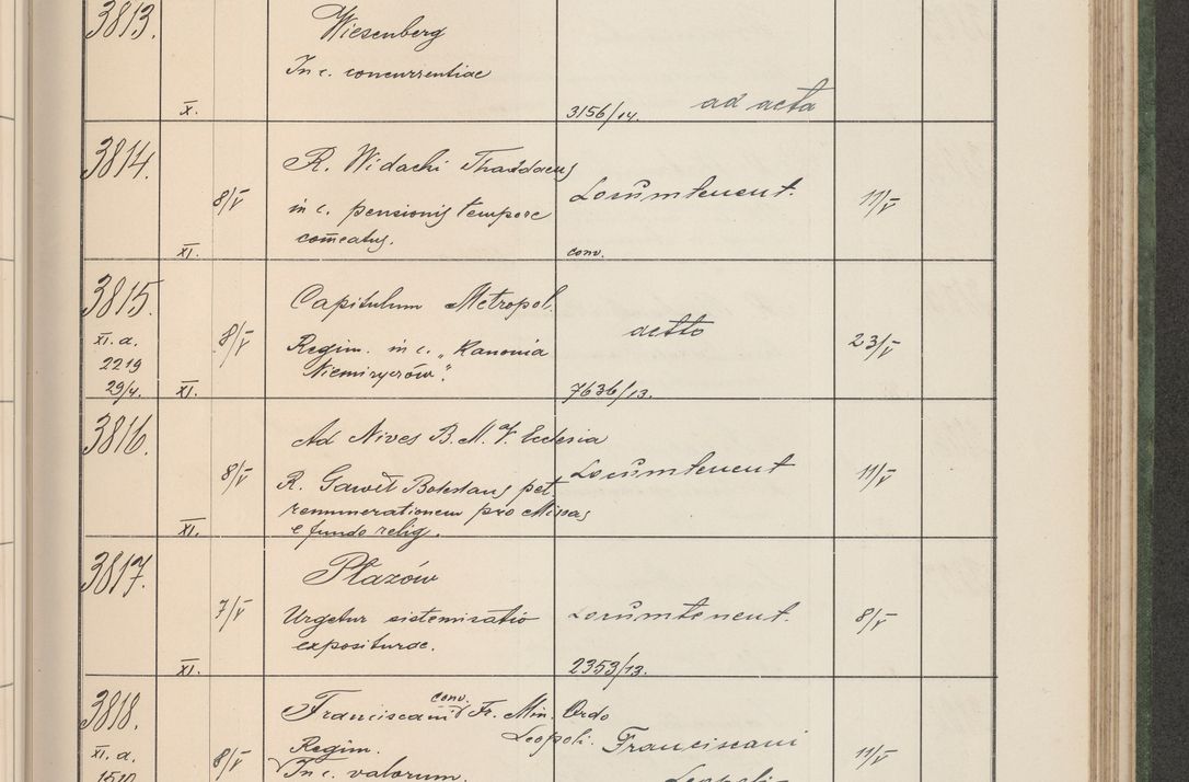 Zdjęcie nr 388 dla obiektu archiwalnego: Protocollum Consistorii lat. Leop. 1914