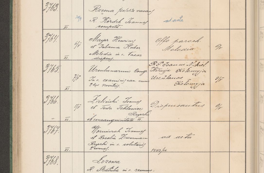 Zdjęcie nr 383 dla obiektu archiwalnego: Protocollum Consistorii lat. Leop. 1914