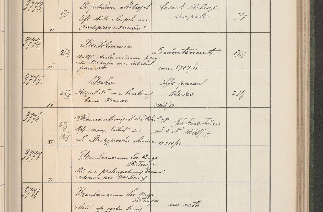 Zdjęcie nr 384 dla obiektu archiwalnego: Protocollum Consistorii lat. Leop. 1914