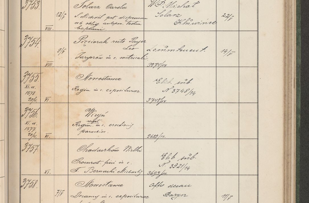 Zdjęcie nr 382 dla obiektu archiwalnego: Protocollum Consistorii lat. Leop. 1914