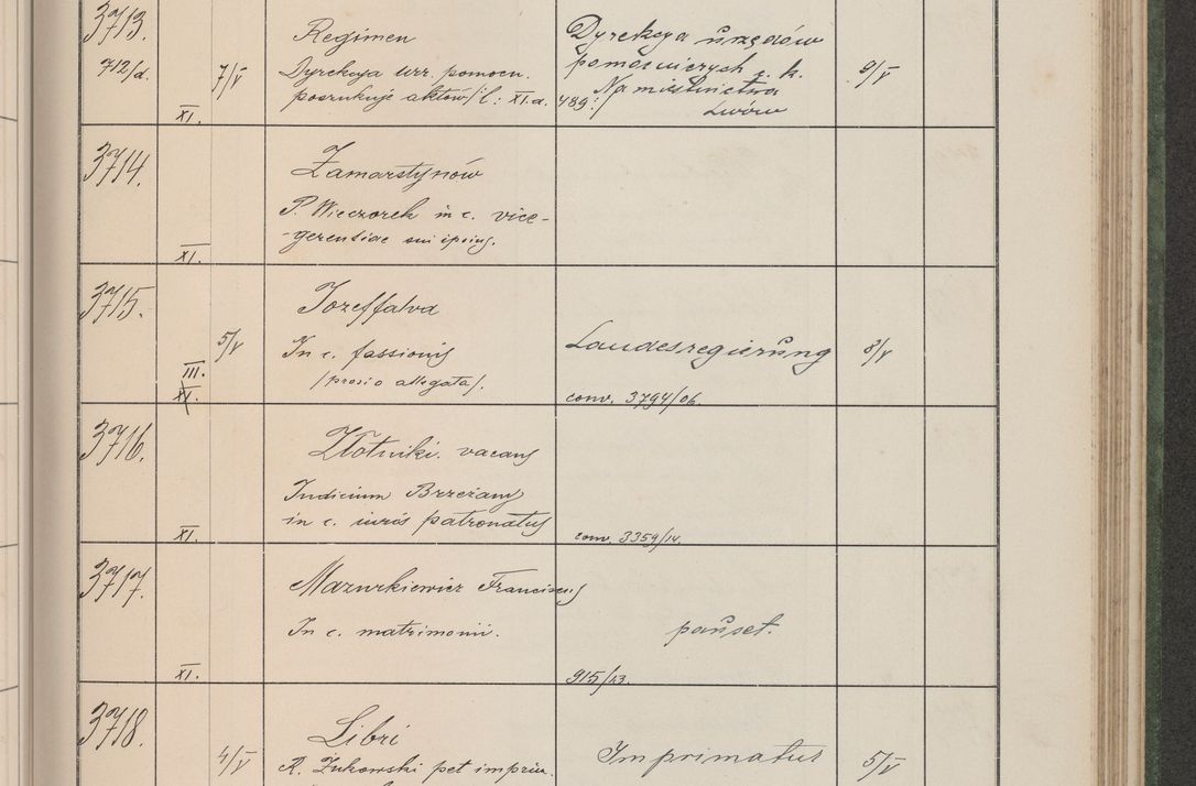 Zdjęcie nr 378 dla obiektu archiwalnego: Protocollum Consistorii lat. Leop. 1914