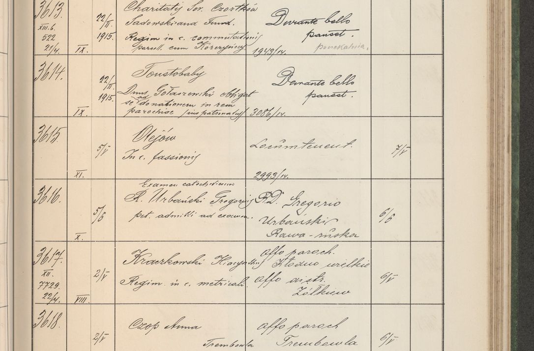 Zdjęcie nr 368 dla obiektu archiwalnego: Protocollum Consistorii lat. Leop. 1914