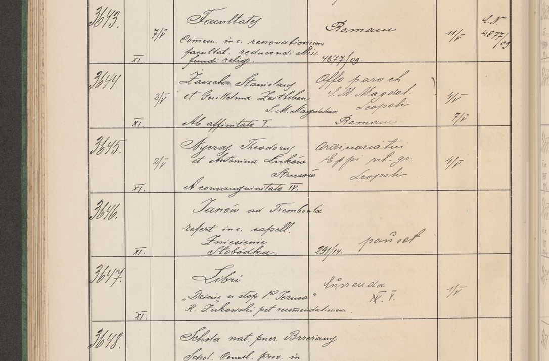 Zdjęcie nr 371 dla obiektu archiwalnego: Protocollum Consistorii lat. Leop. 1914