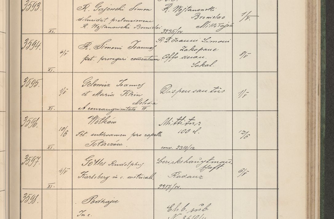 Zdjęcie nr 366 dla obiektu archiwalnego: Protocollum Consistorii lat. Leop. 1914