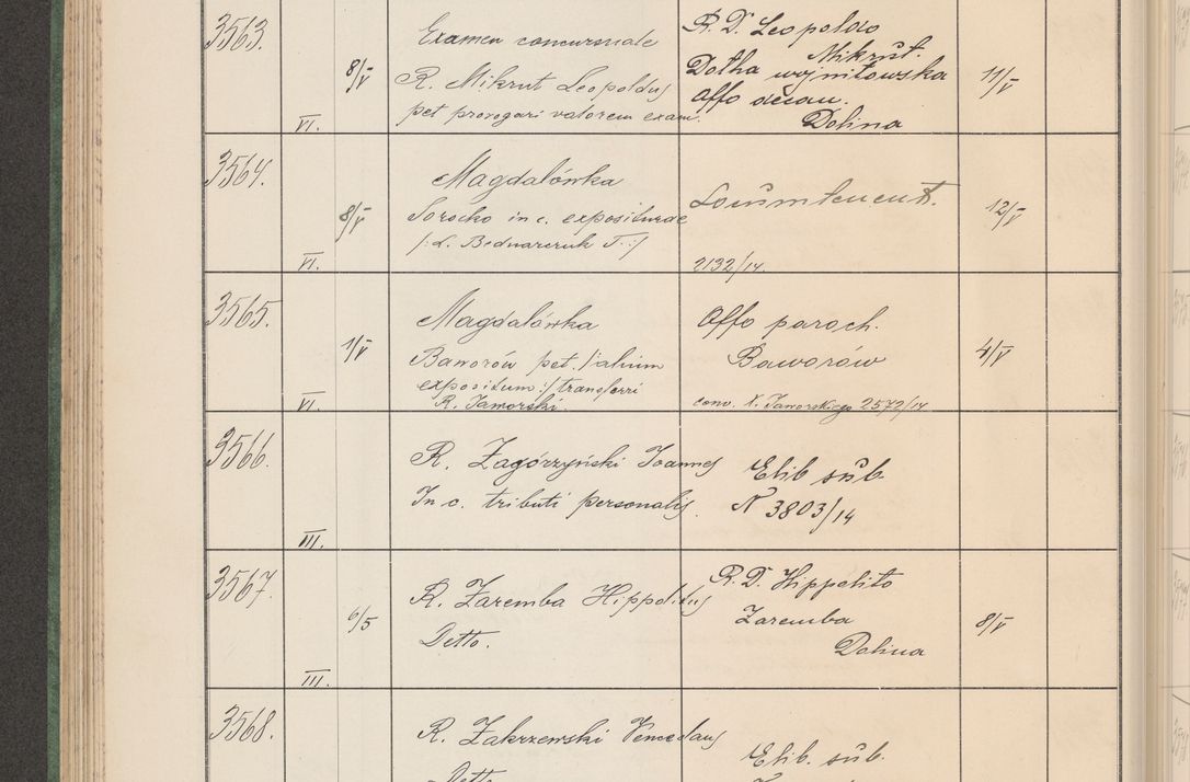 Zdjęcie nr 363 dla obiektu archiwalnego: Protocollum Consistorii lat. Leop. 1914