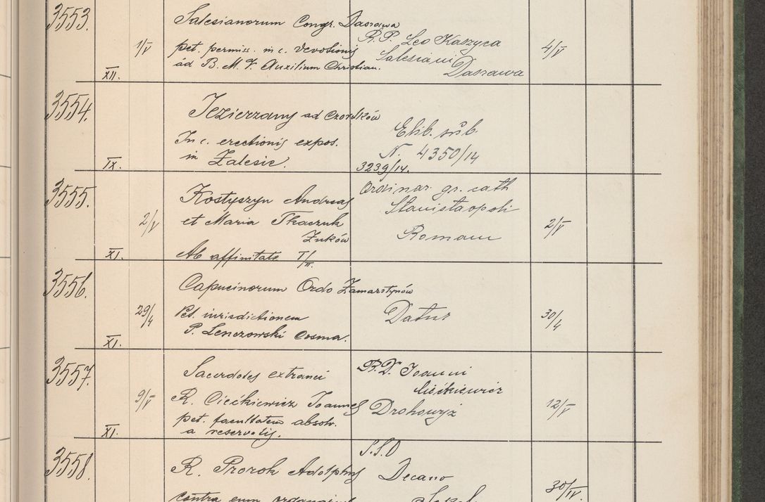 Zdjęcie nr 362 dla obiektu archiwalnego: Protocollum Consistorii lat. Leop. 1914