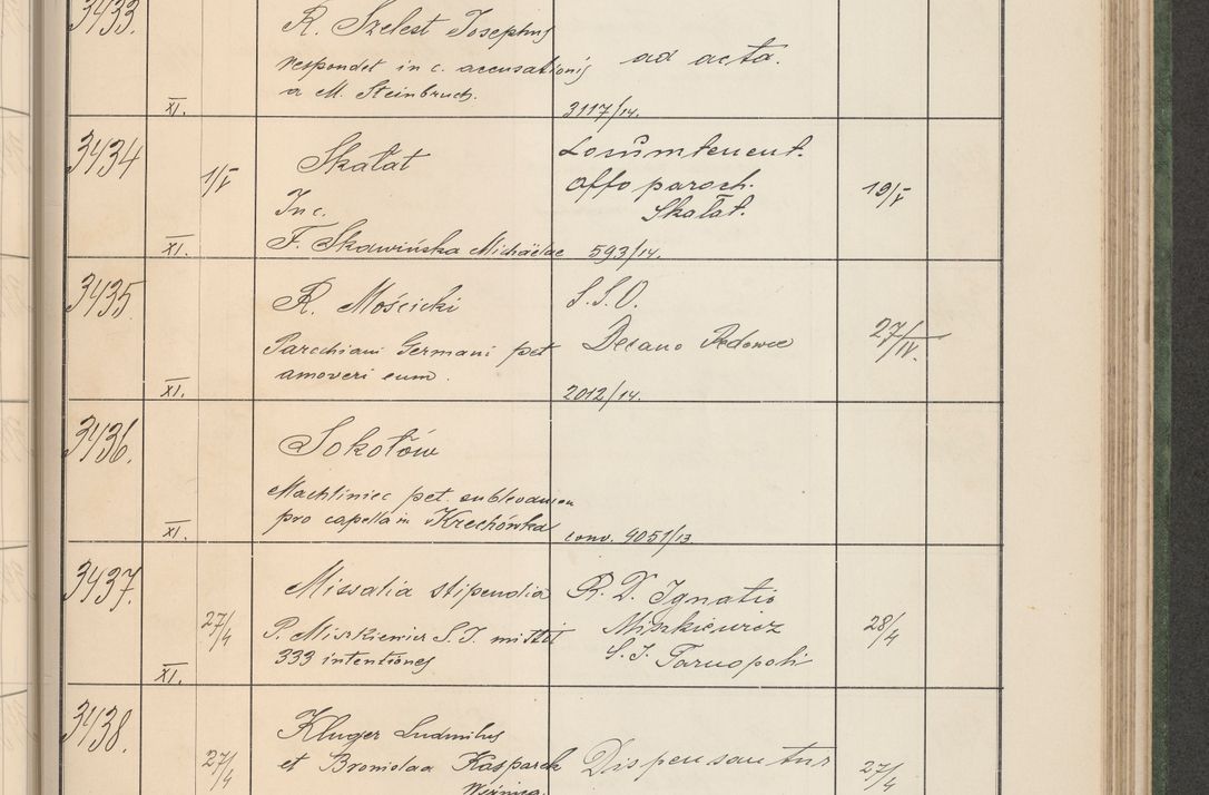 Zdjęcie nr 350 dla obiektu archiwalnego: Protocollum Consistorii lat. Leop. 1914
