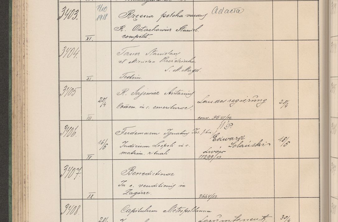 Zdjęcie nr 347 dla obiektu archiwalnego: Protocollum Consistorii lat. Leop. 1914