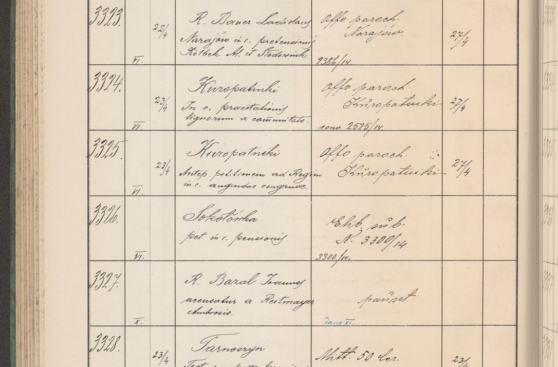 Zdjęcie nr 339 dla obiektu archiwalnego: Protocollum Consistorii lat. Leop. 1914