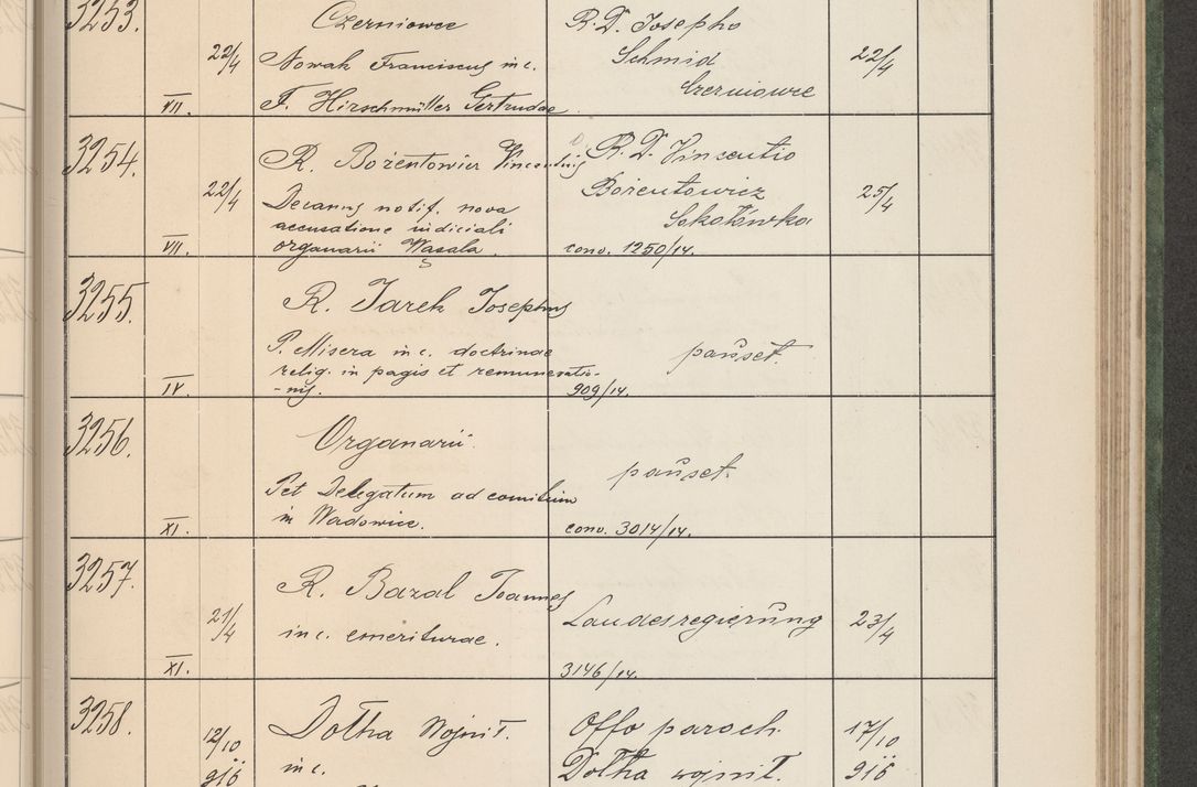Zdjęcie nr 332 dla obiektu archiwalnego: Protocollum Consistorii lat. Leop. 1914