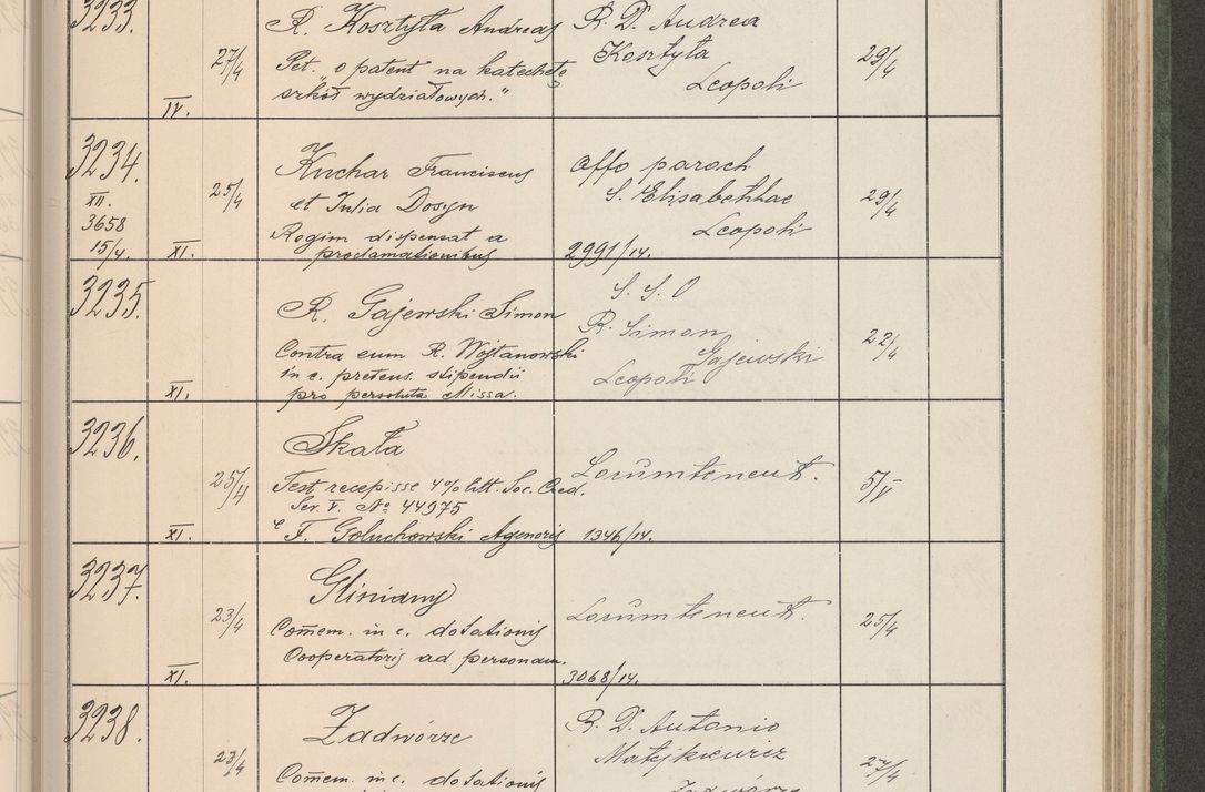 Zdjęcie nr 330 dla obiektu archiwalnego: Protocollum Consistorii lat. Leop. 1914
