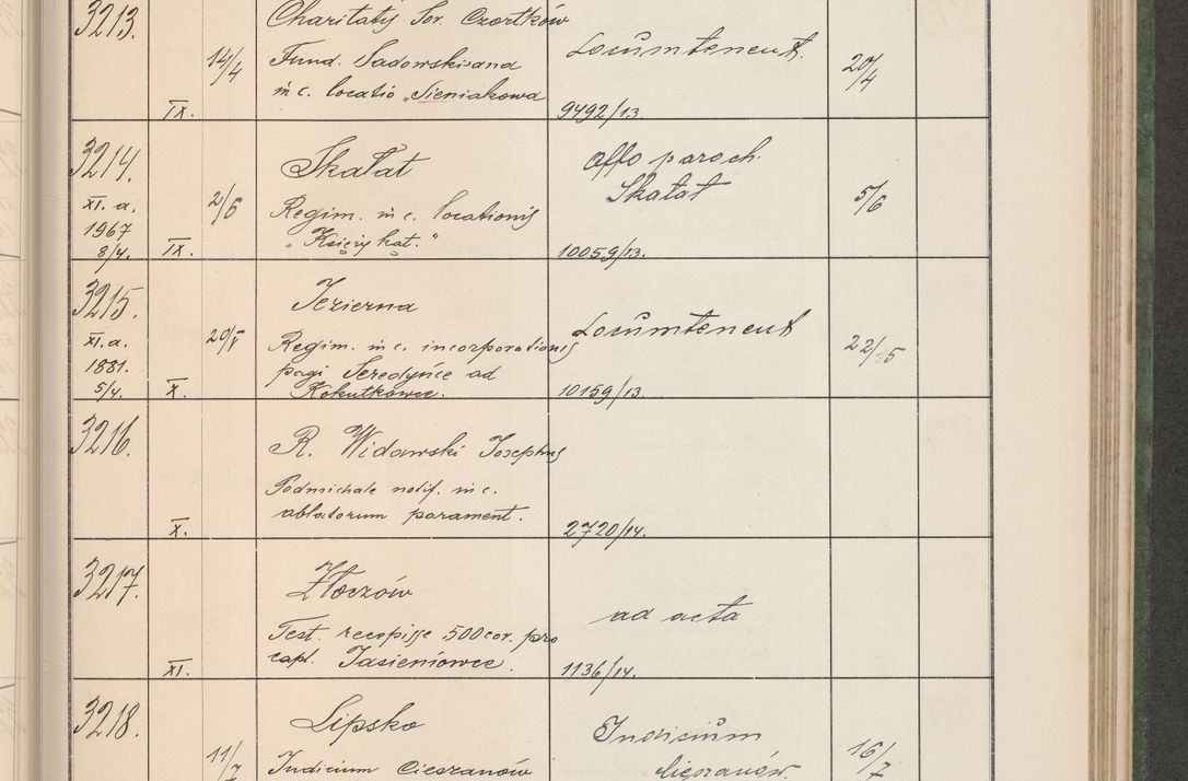 Zdjęcie nr 328 dla obiektu archiwalnego: Protocollum Consistorii lat. Leop. 1914