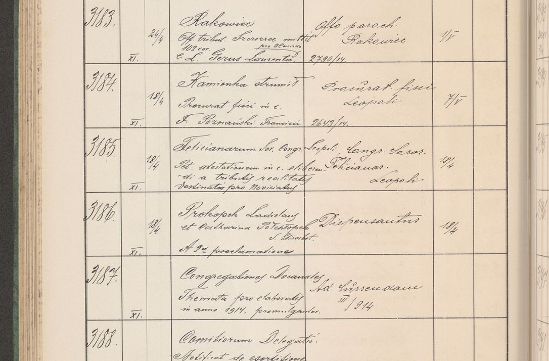 Zdjęcie nr 325 dla obiektu archiwalnego: Protocollum Consistorii lat. Leop. 1914