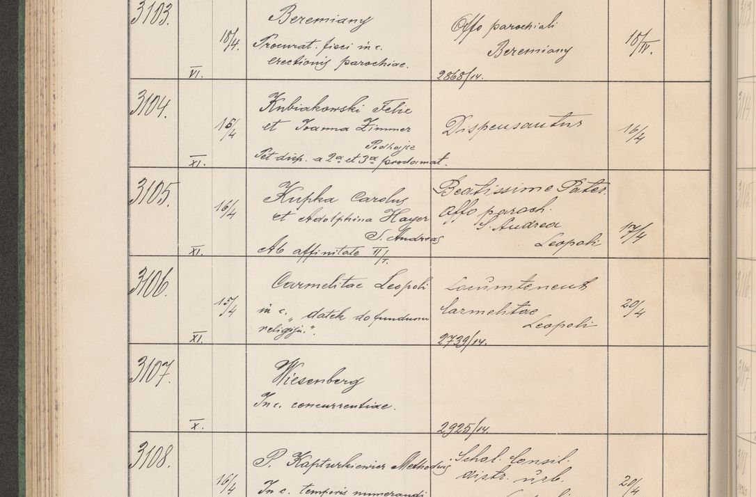 Zdjęcie nr 317 dla obiektu archiwalnego: Protocollum Consistorii lat. Leop. 1914