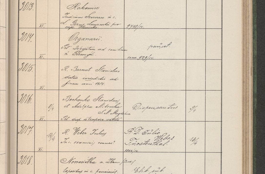 Zdjęcie nr 308 dla obiektu archiwalnego: Protocollum Consistorii lat. Leop. 1914