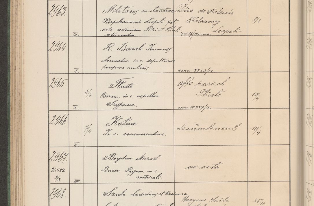 Zdjęcie nr 303 dla obiektu archiwalnego: Protocollum Consistorii lat. Leop. 1914