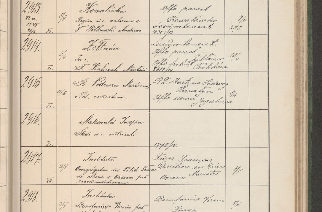 Zdjęcie nr 298 dla obiektu archiwalnego: Protocollum Consistorii lat. Leop. 1914