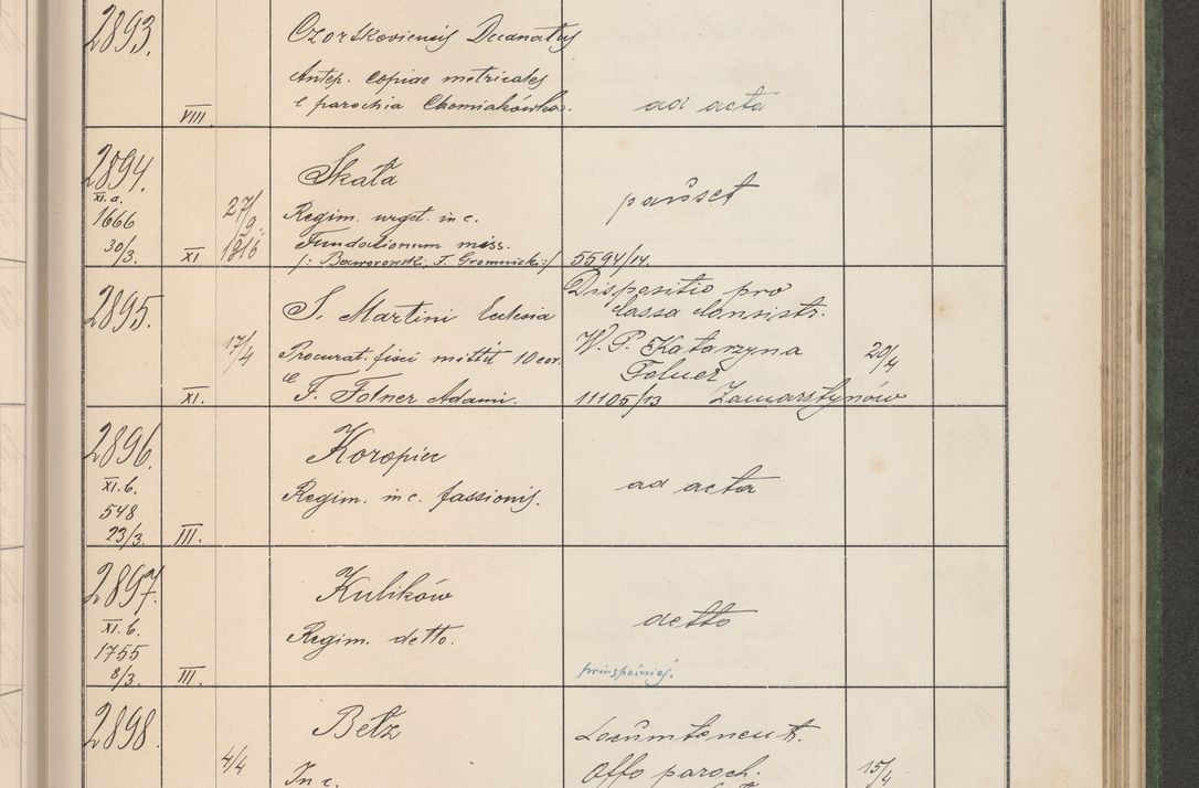 Zdjęcie nr 296 dla obiektu archiwalnego: Protocollum Consistorii lat. Leop. 1914