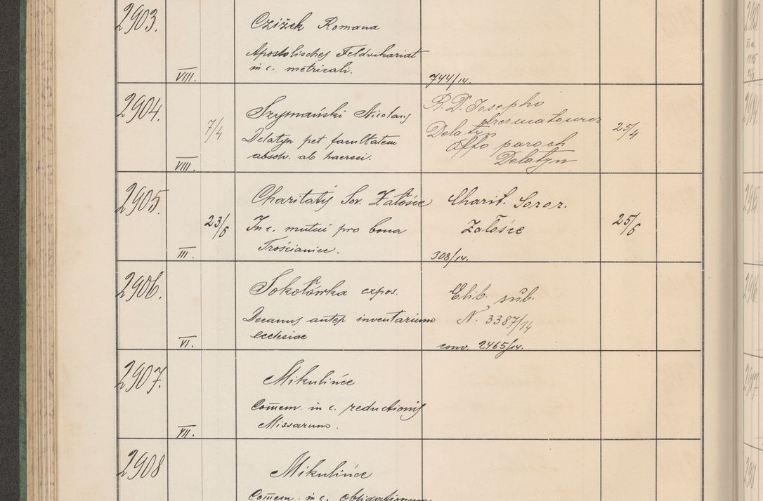 Zdjęcie nr 297 dla obiektu archiwalnego: Protocollum Consistorii lat. Leop. 1914