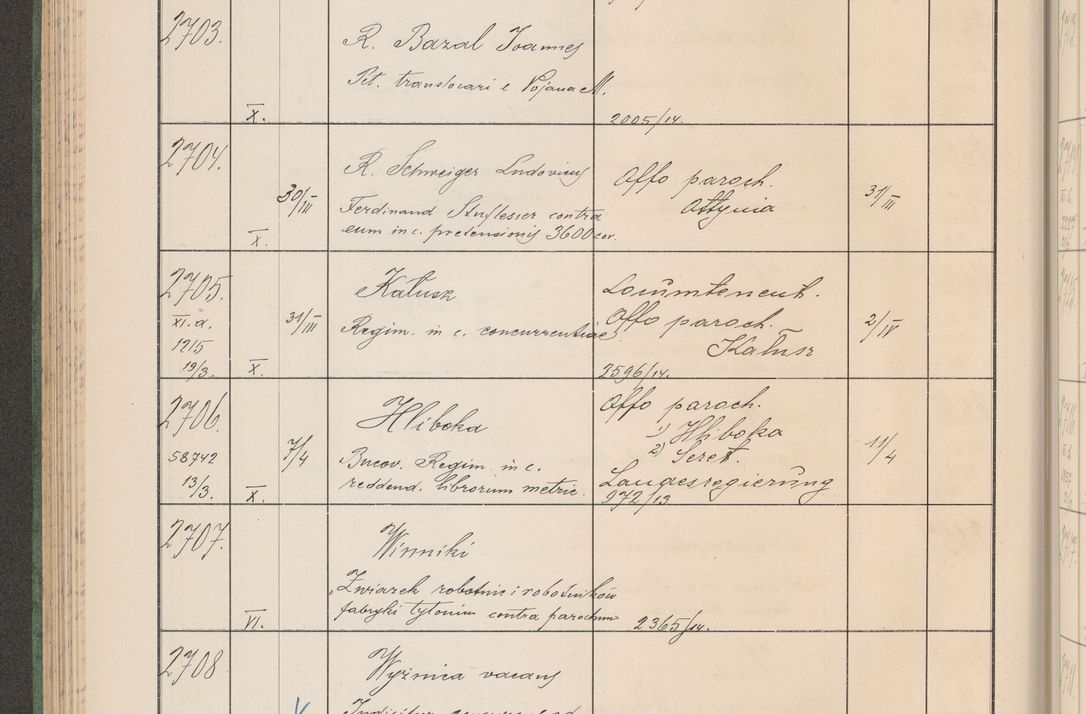 Zdjęcie nr 277 dla obiektu archiwalnego: Protocollum Consistorii lat. Leop. 1914