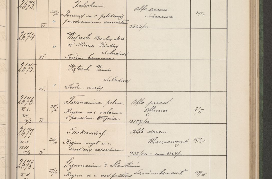 Zdjęcie nr 274 dla obiektu archiwalnego: Protocollum Consistorii lat. Leop. 1914