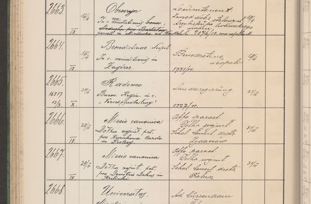 Zdjęcie nr 273 dla obiektu archiwalnego: Protocollum Consistorii lat. Leop. 1914