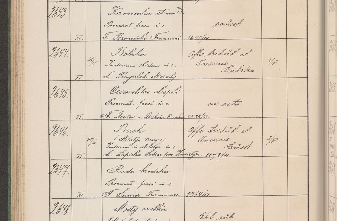 Zdjęcie nr 271 dla obiektu archiwalnego: Protocollum Consistorii lat. Leop. 1914