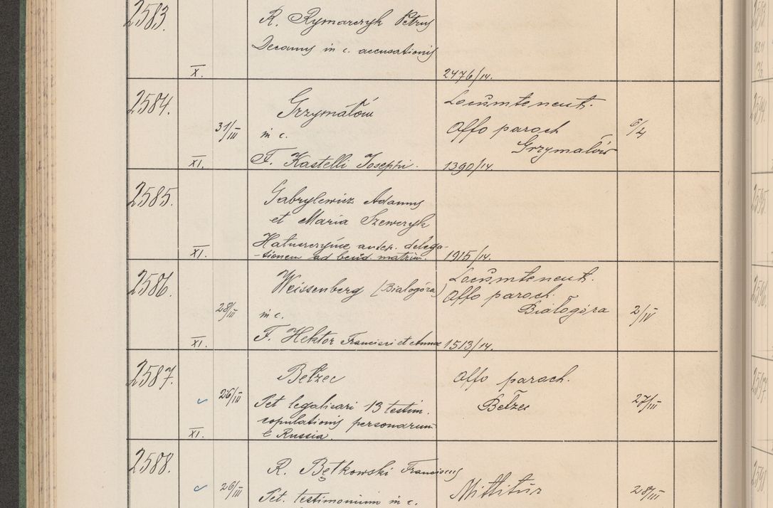 Zdjęcie nr 265 dla obiektu archiwalnego: Protocollum Consistorii lat. Leop. 1914