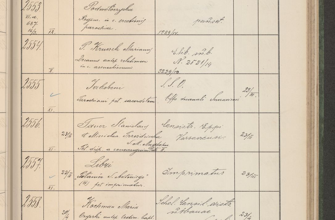 Zdjęcie nr 262 dla obiektu archiwalnego: Protocollum Consistorii lat. Leop. 1914