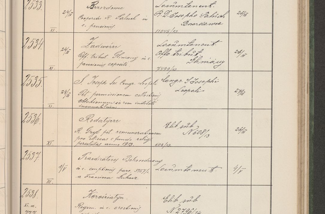 Zdjęcie nr 260 dla obiektu archiwalnego: Protocollum Consistorii lat. Leop. 1914