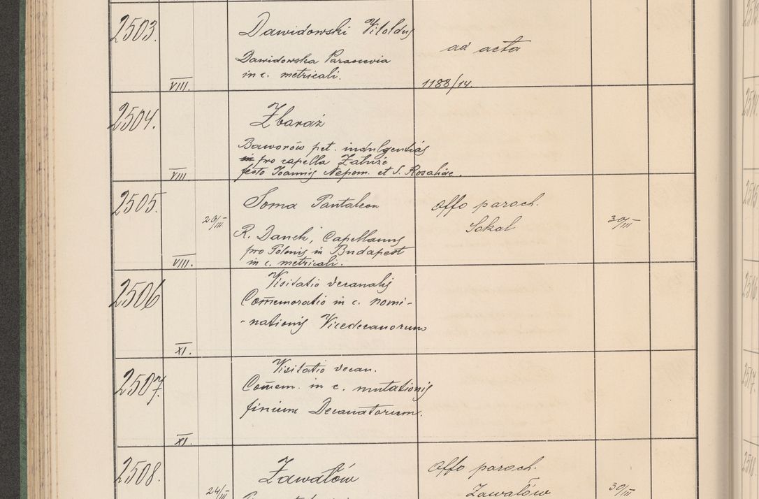 Zdjęcie nr 257 dla obiektu archiwalnego: Protocollum Consistorii lat. Leop. 1914
