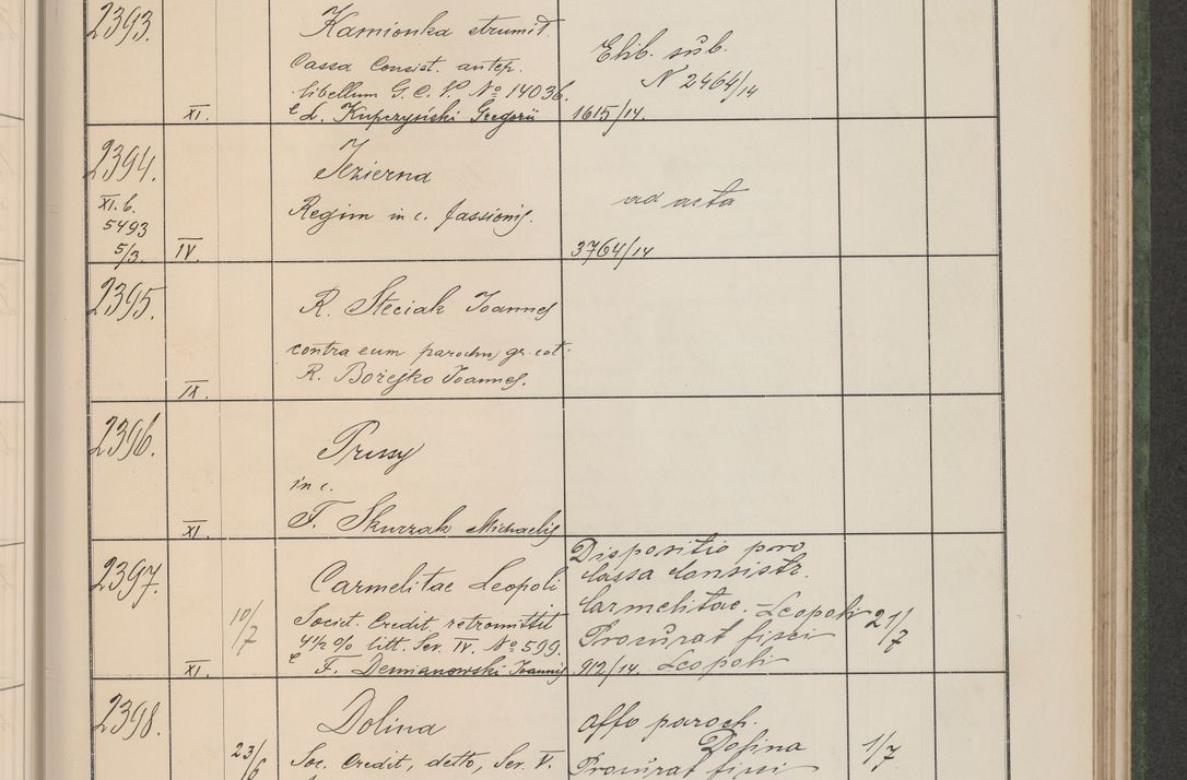 Zdjęcie nr 246 dla obiektu archiwalnego: Protocollum Consistorii lat. Leop. 1914