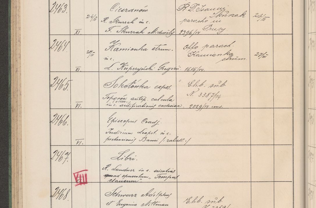 Zdjęcie nr 253 dla obiektu archiwalnego: Protocollum Consistorii lat. Leop. 1914