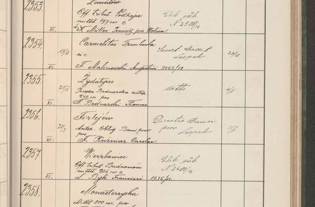 Zdjęcie nr 242 dla obiektu archiwalnego: Protocollum Consistorii lat. Leop. 1914