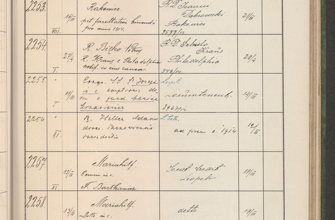 Zdjęcie nr 232 dla obiektu archiwalnego: Protocollum Consistorii lat. Leop. 1914