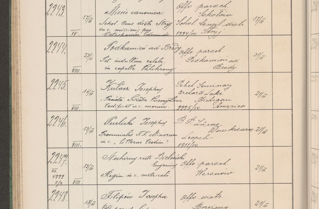 Zdjęcie nr 231 dla obiektu archiwalnego: Protocollum Consistorii lat. Leop. 1914