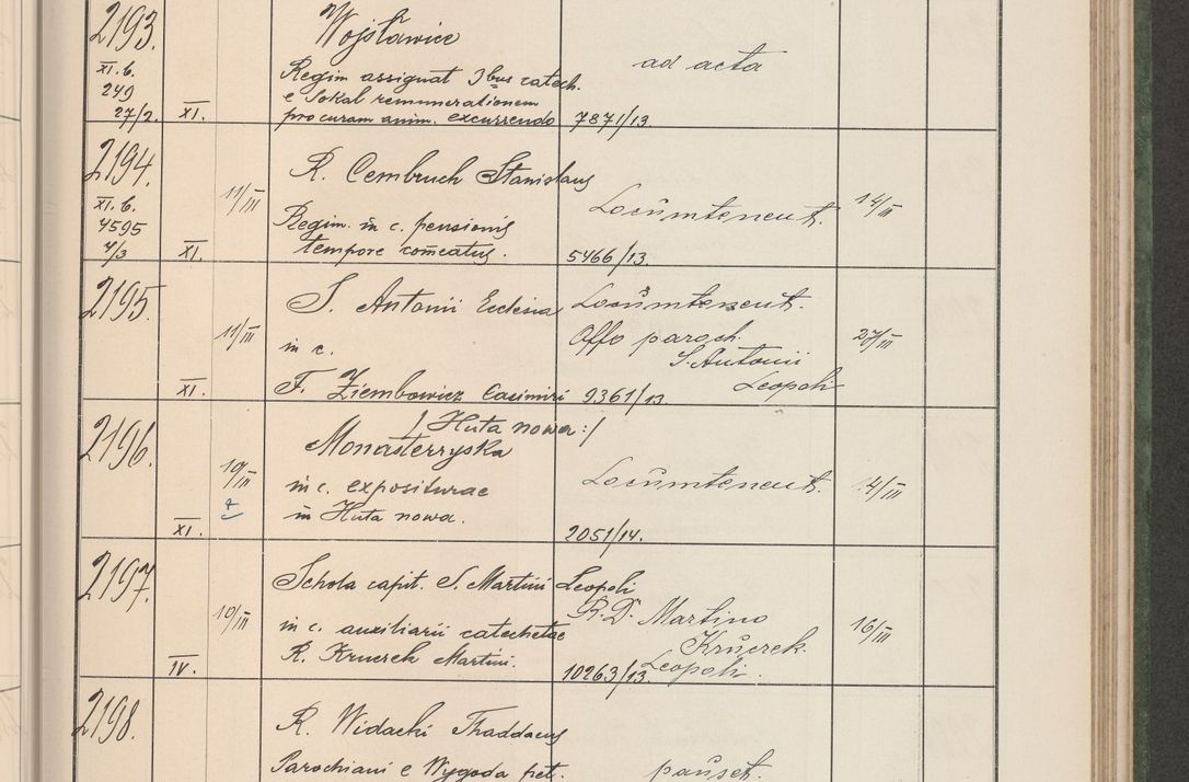 Zdjęcie nr 226 dla obiektu archiwalnego: Protocollum Consistorii lat. Leop. 1914