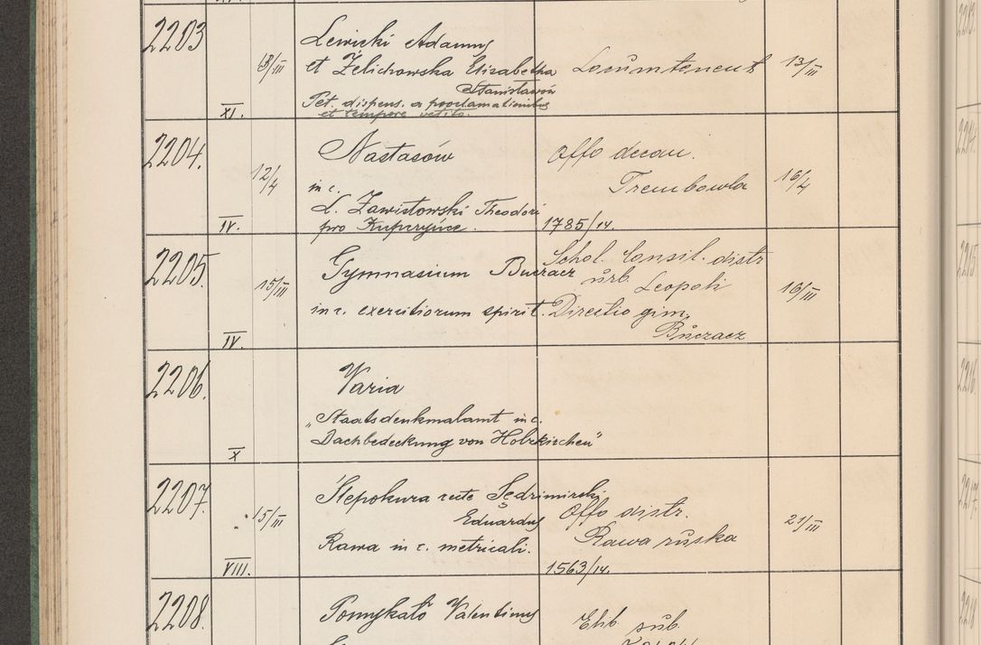 Zdjęcie nr 227 dla obiektu archiwalnego: Protocollum Consistorii lat. Leop. 1914