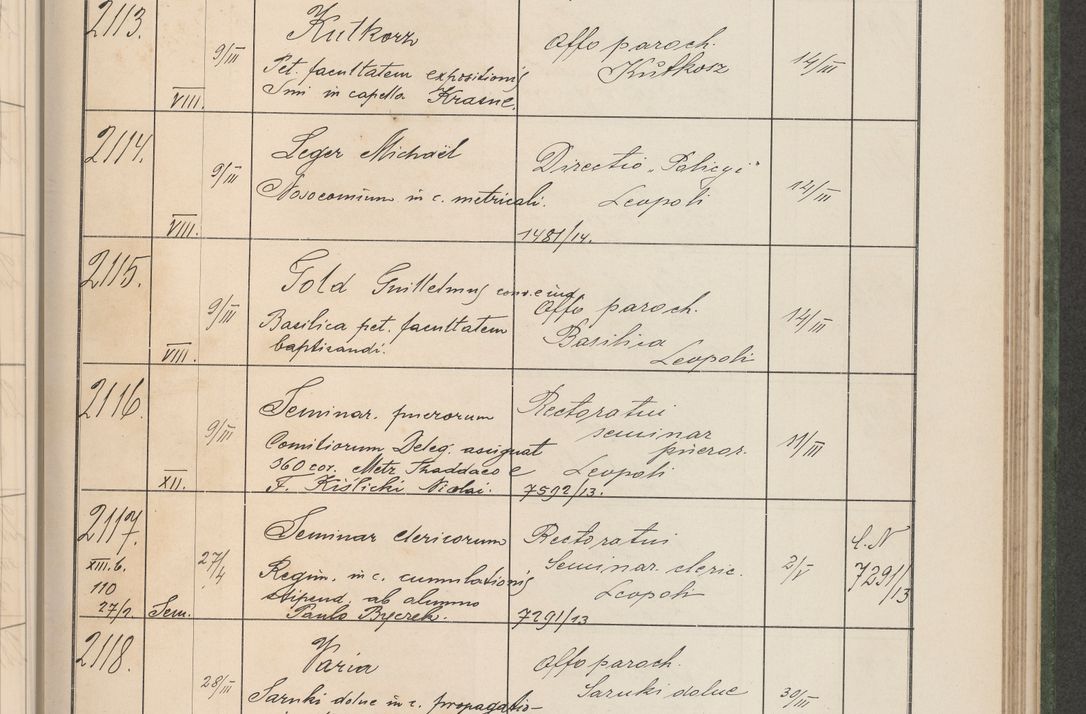 Zdjęcie nr 218 dla obiektu archiwalnego: Protocollum Consistorii lat. Leop. 1914