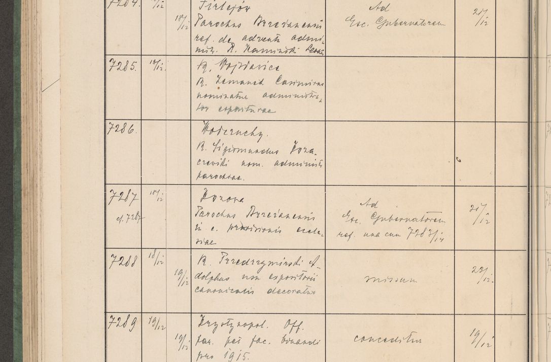 Zdjęcie nr 737 dla obiektu archiwalnego: Protocollum Consistorii lat. Leop. 1914
