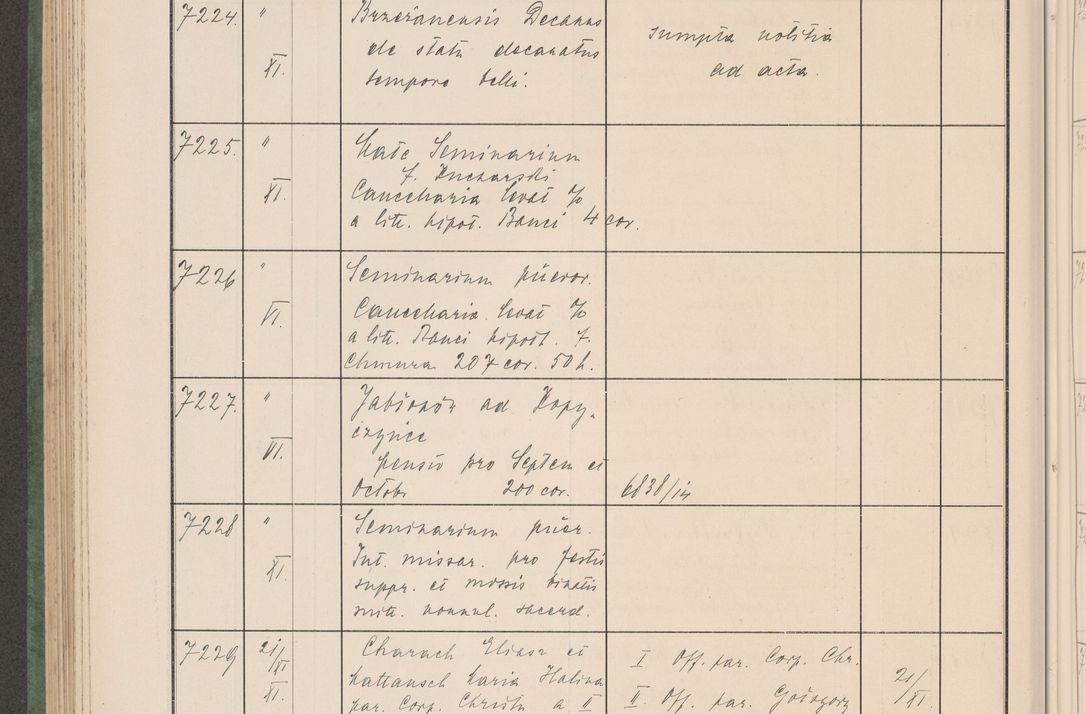 Zdjęcie nr 731 dla obiektu archiwalnego: Protocollum Consistorii lat. Leop. 1914