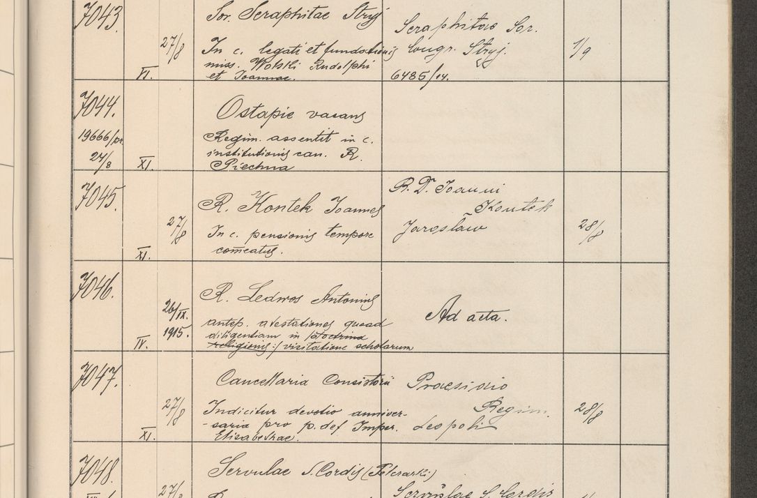 Zdjęcie nr 712 dla obiektu archiwalnego: Protocollum Consistorii lat. Leop. 1914