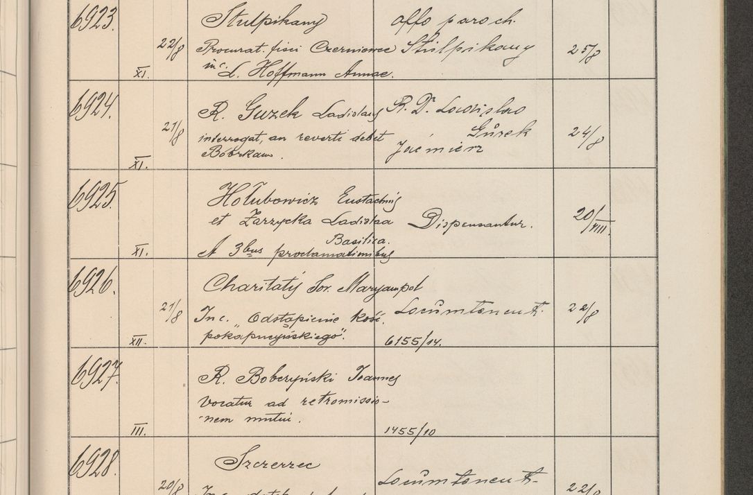 Zdjęcie nr 700 dla obiektu archiwalnego: Protocollum Consistorii lat. Leop. 1914